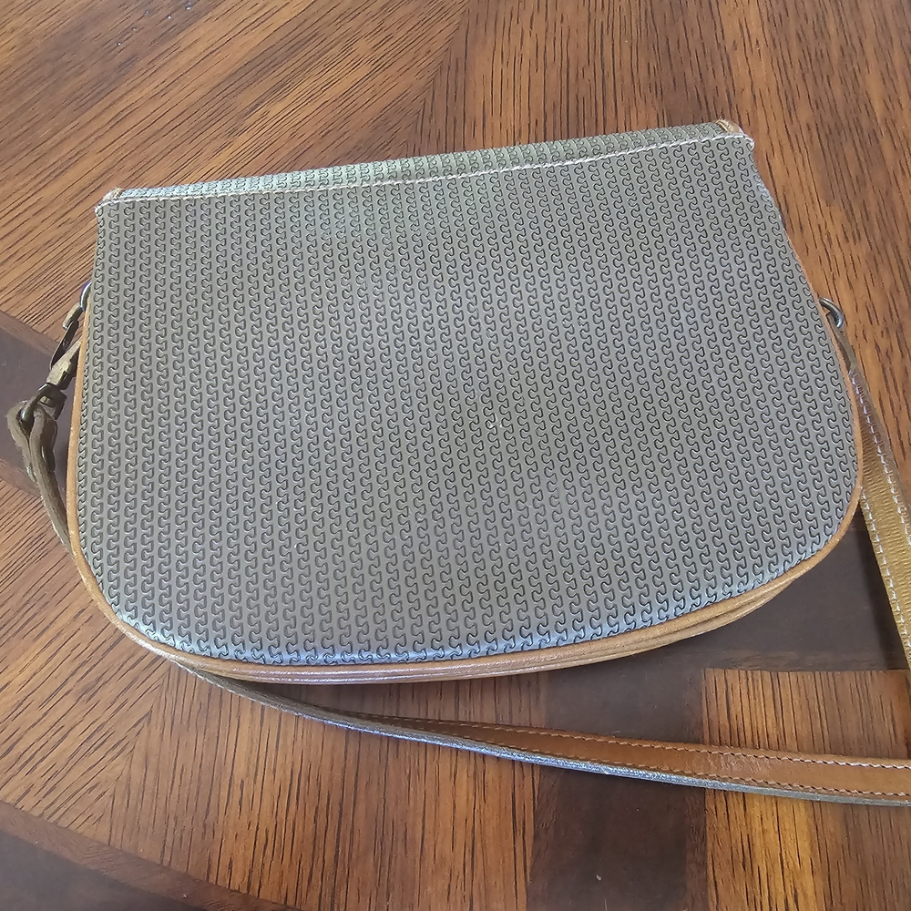 Charles Jourdan Tan and Gray Crossbody Bag - Picture 11 of 11